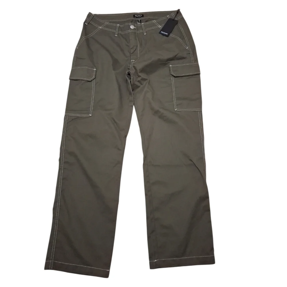 True Religion Mens 36x31 Green Cargo Pants NWT